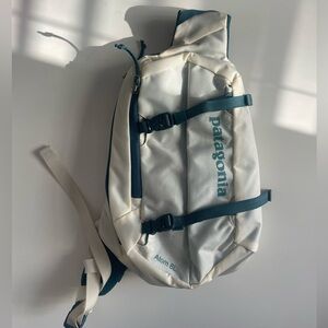Patagonia Atom Sling Bag - Cream and Blue